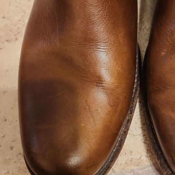 Frye Women's Phillip Harness Dark Brown Tall Brown Riding Boots Size 8.5 - Picture 4 of 14